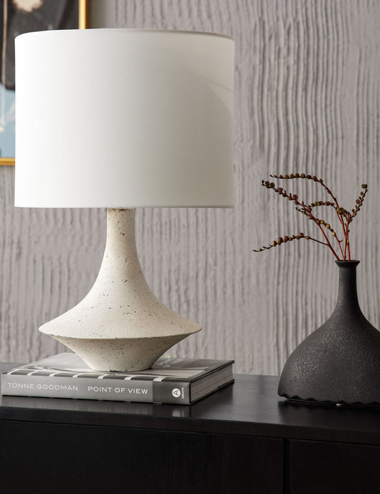 Coulwood Table Lamp styled in a room