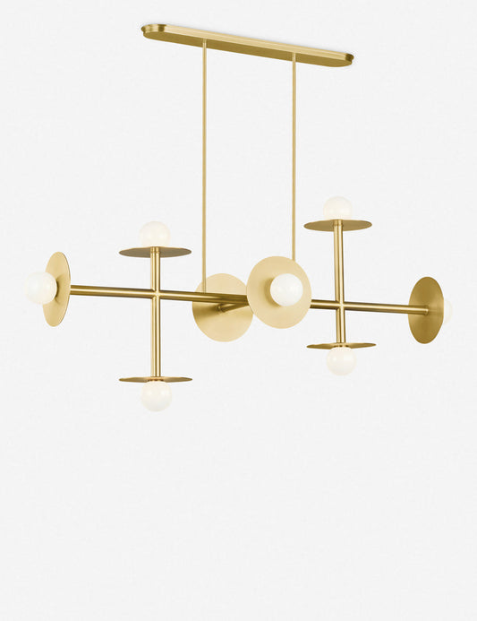 Nodes Large Linear Chandelier product view 2
