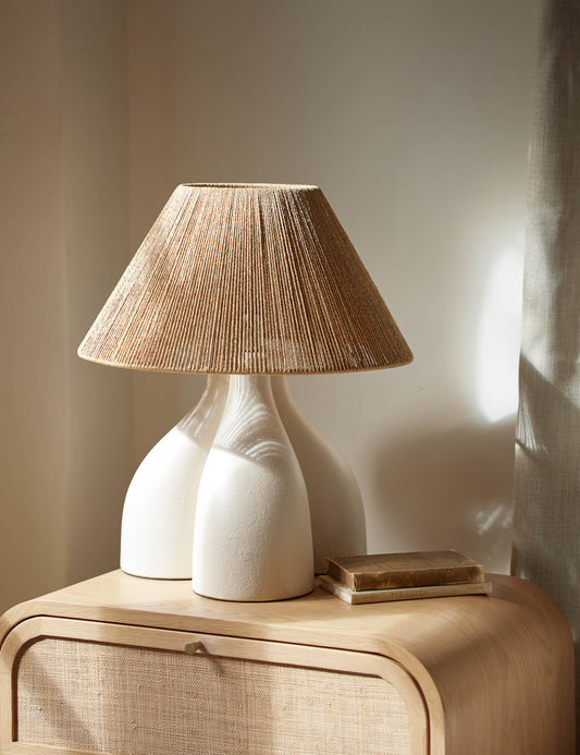 Gustav Table Lamp styled in a room