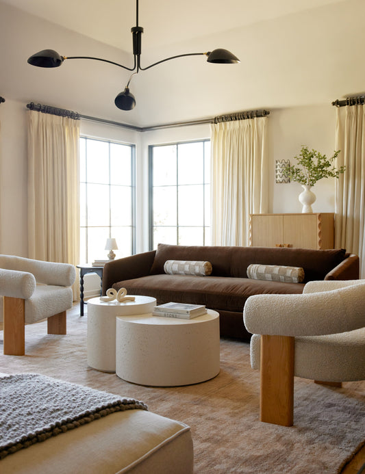 Pugh Chandelier styled in a room