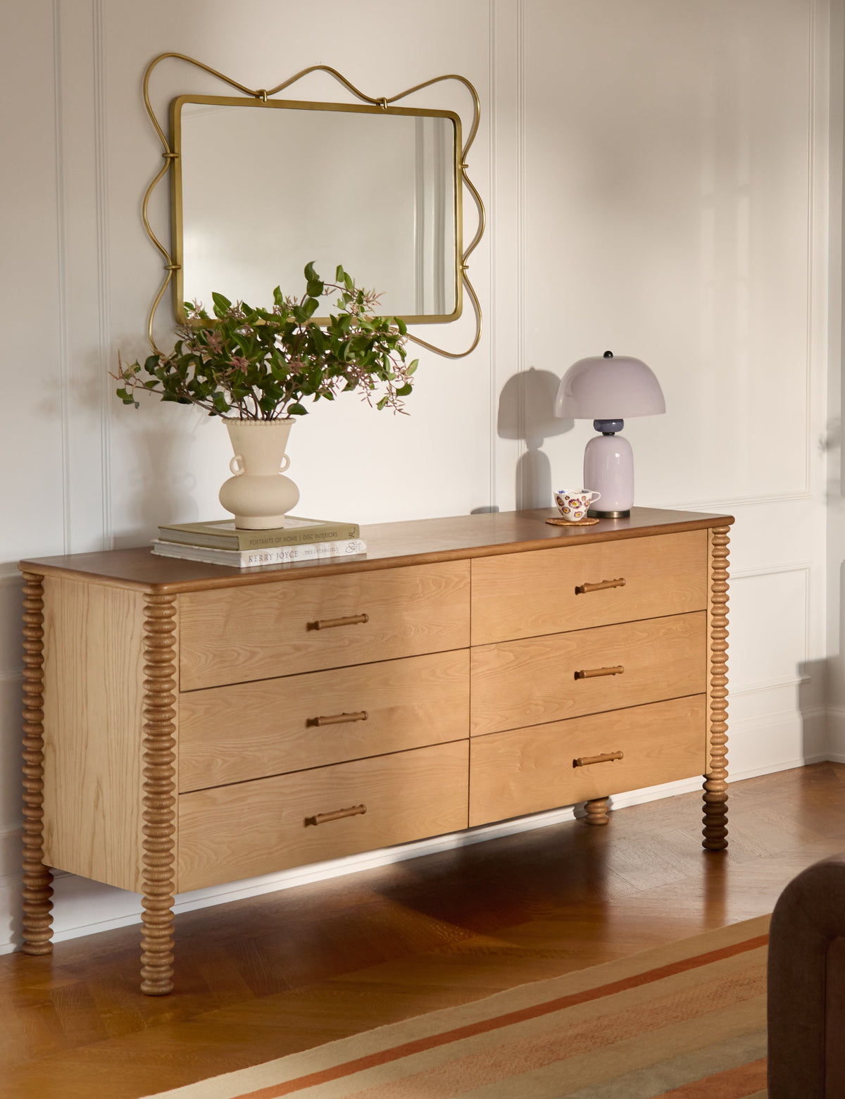 Hedley Table Lamp styled in a room