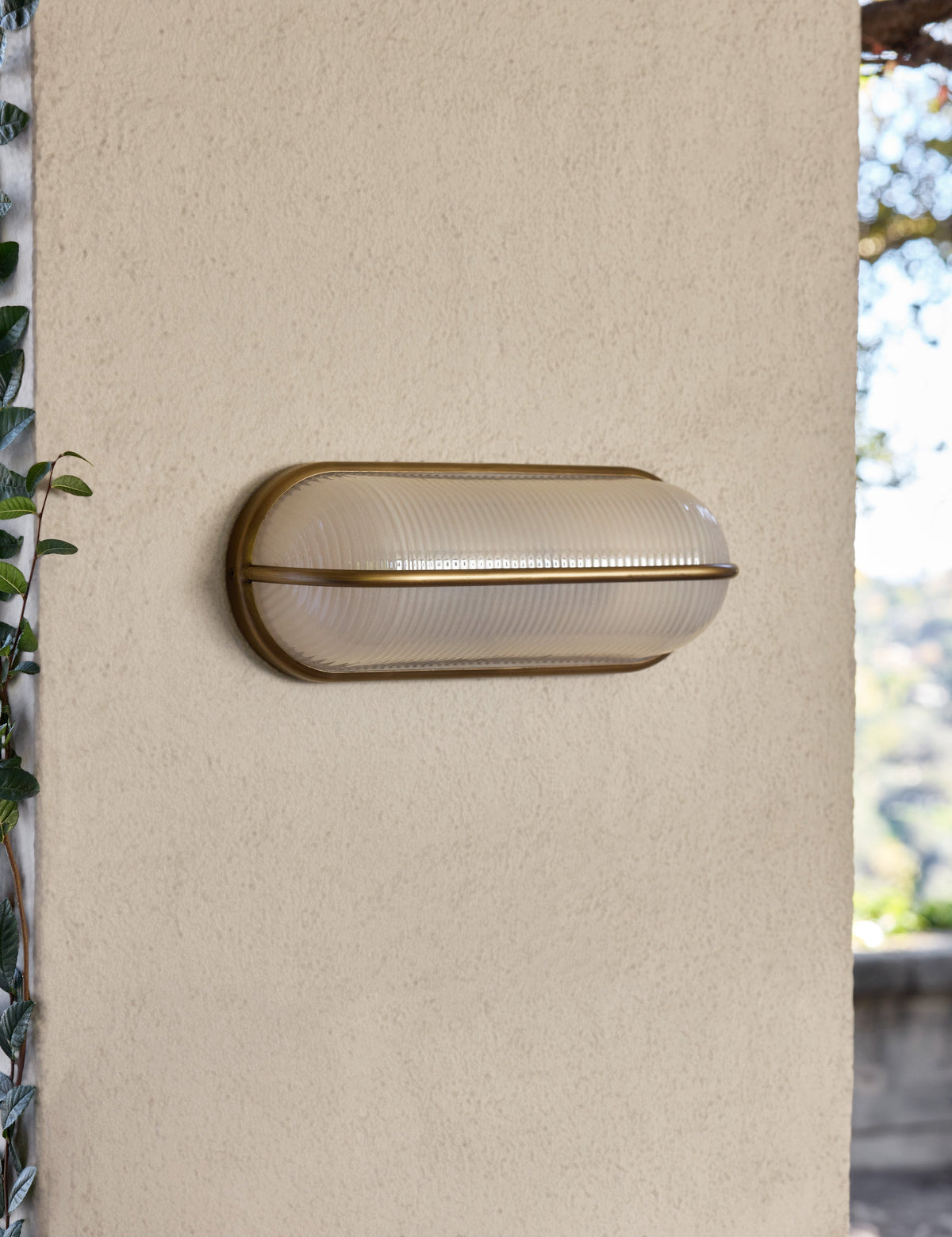 Chamblin Outdoor Sconce antique brass finish product view 6