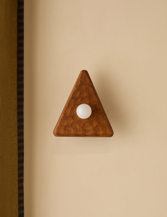 Kolmio Sconce natural finish product view 2