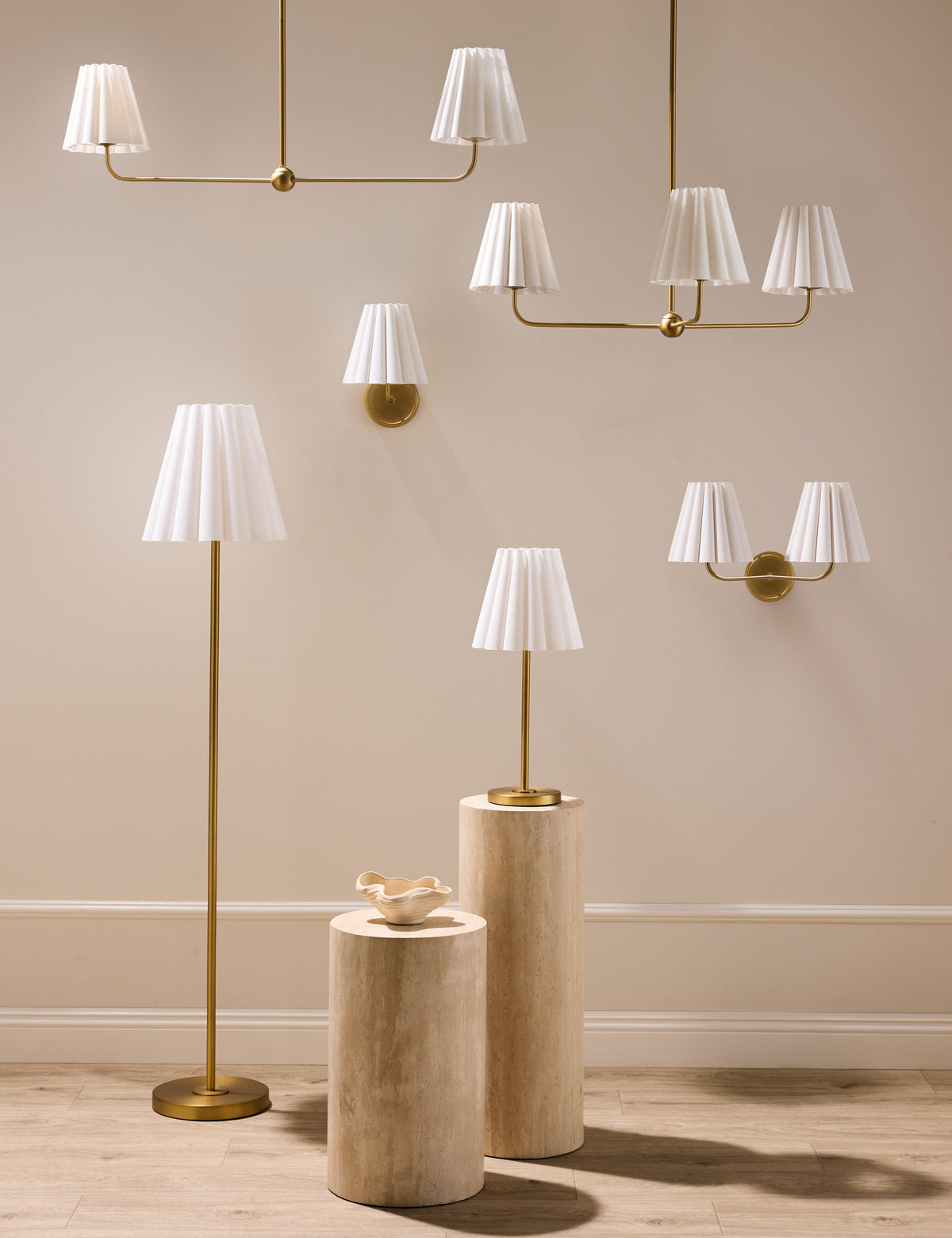 Matthews Chandelier styled in a room