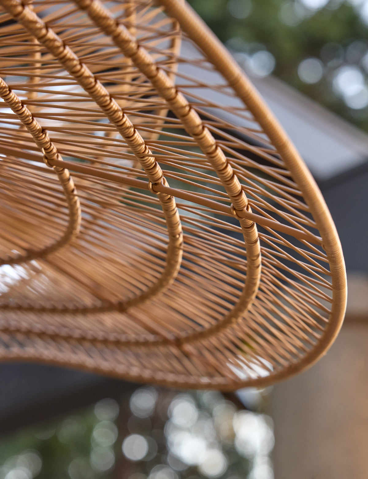 Valar Outdoor Double Tier Pendant Light natural finish product view 4