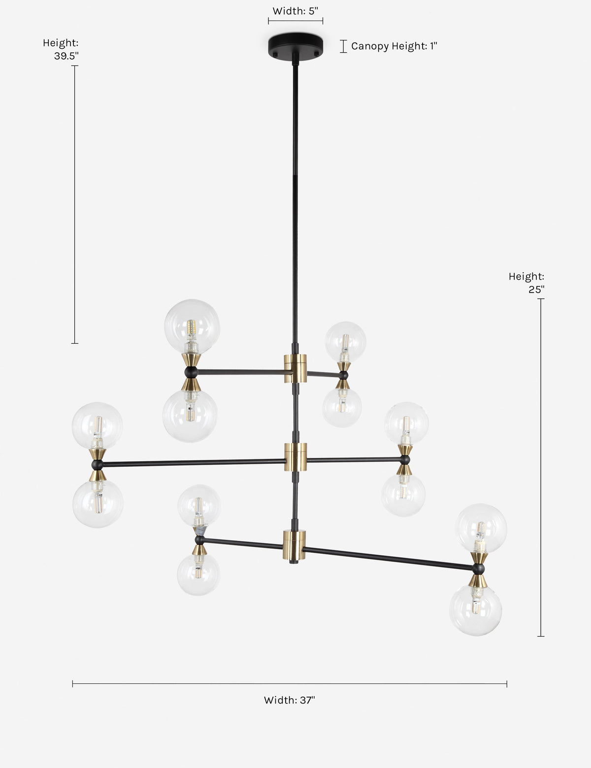 Manahil Chandelier product view 3