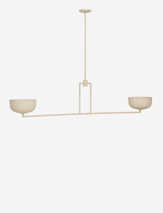 Talley Linear Chandelier sand finish product view 2