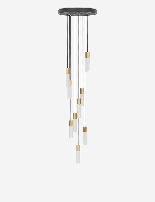 Tala Basalt 9-Light Pendant Light brass finish product view 2