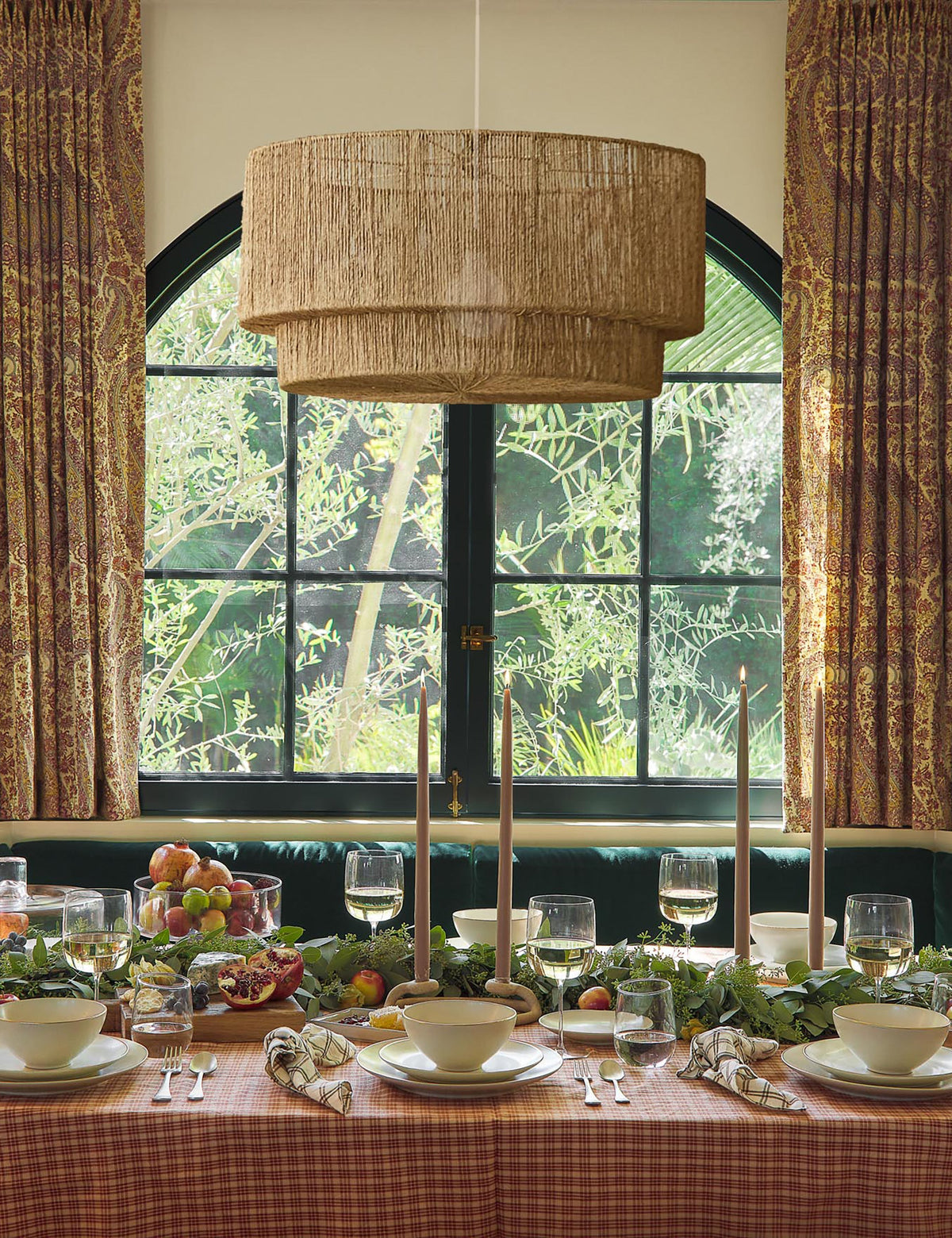 Sayan Pendant Light kitchen island light in a styled room