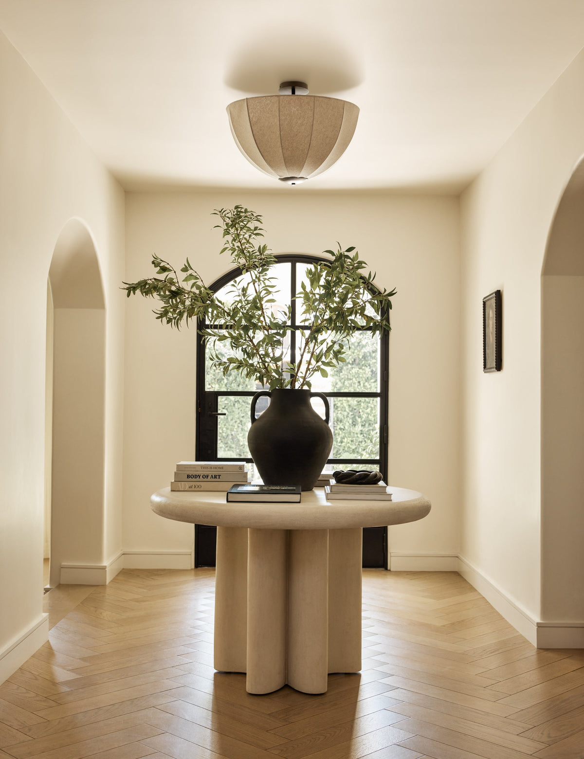 Sello Flush Mount Light ceiling light in a styled room