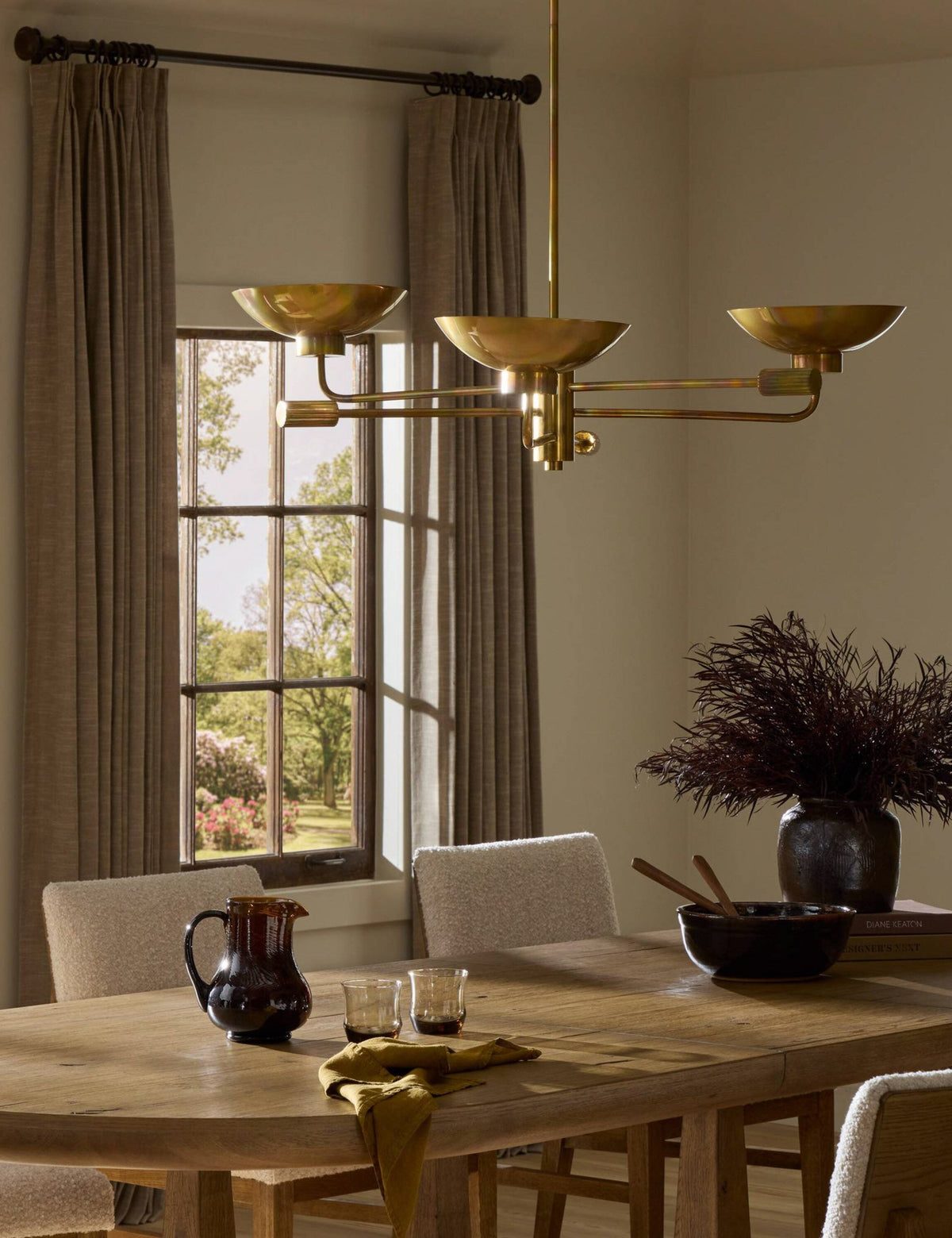 Edgar Chandelier dining room light front view