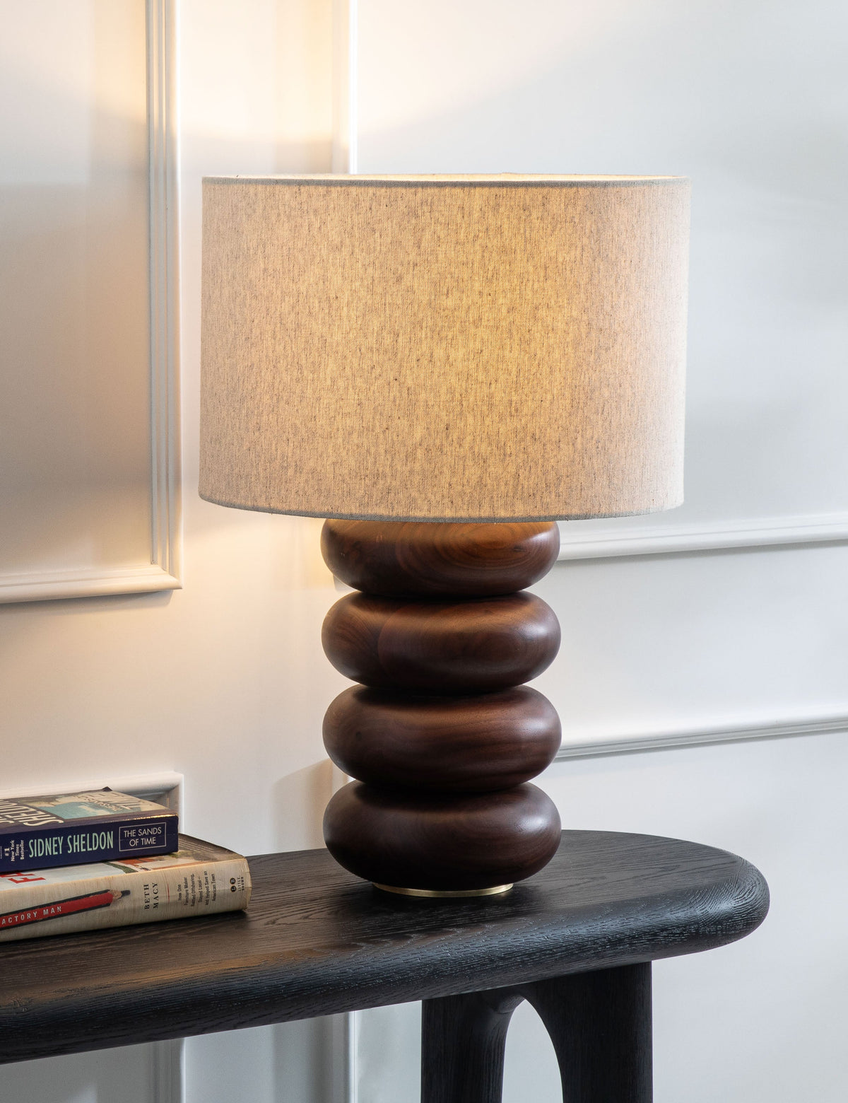 Linus Table Lamp styled in a room