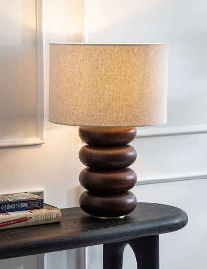 Linus Table Lamp styled in a room