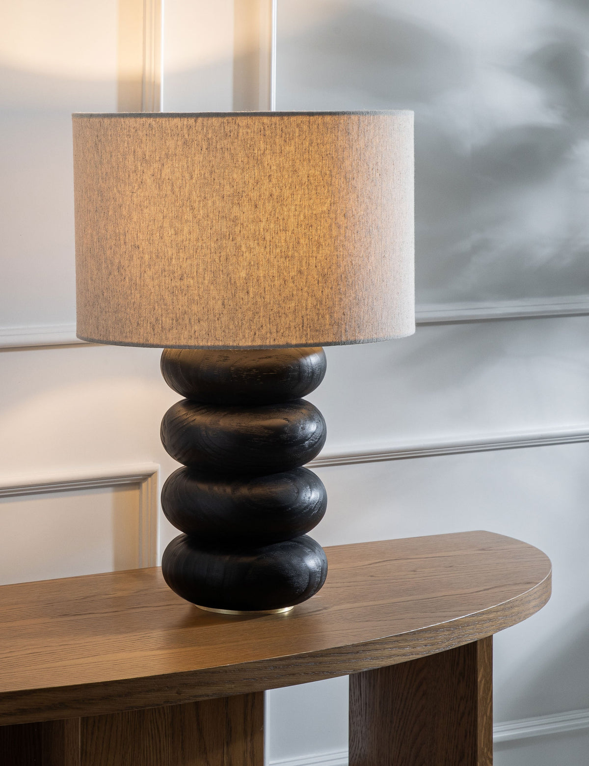 Linus Table Lamp bedside lamp in a styled room