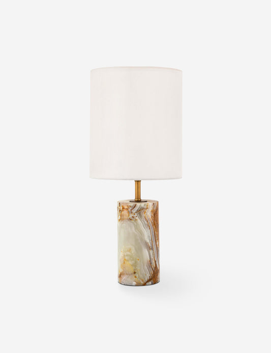 Jade and Brass Mini Table Lamp product view 2
