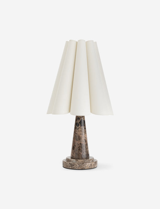 Segal Marble Mini Table Lamp bedside lamp front view