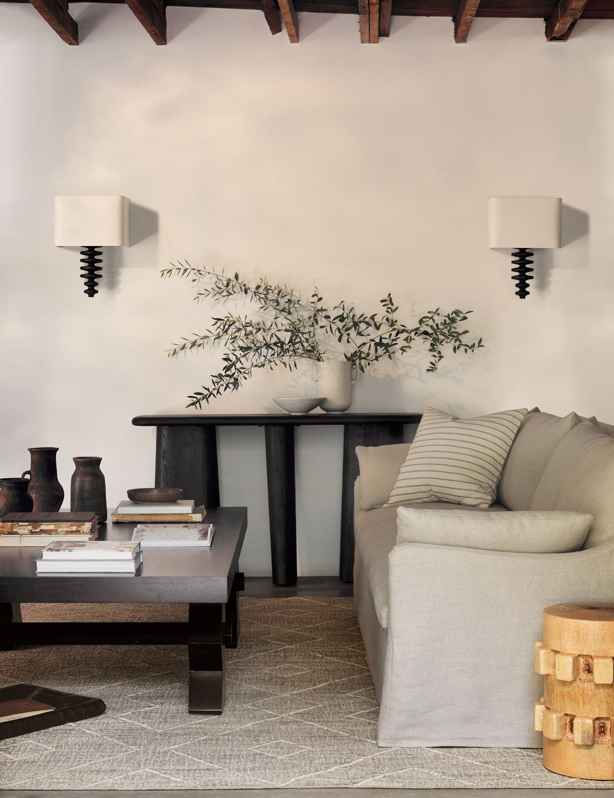 Fishbone Sconce bedroom wall light front view