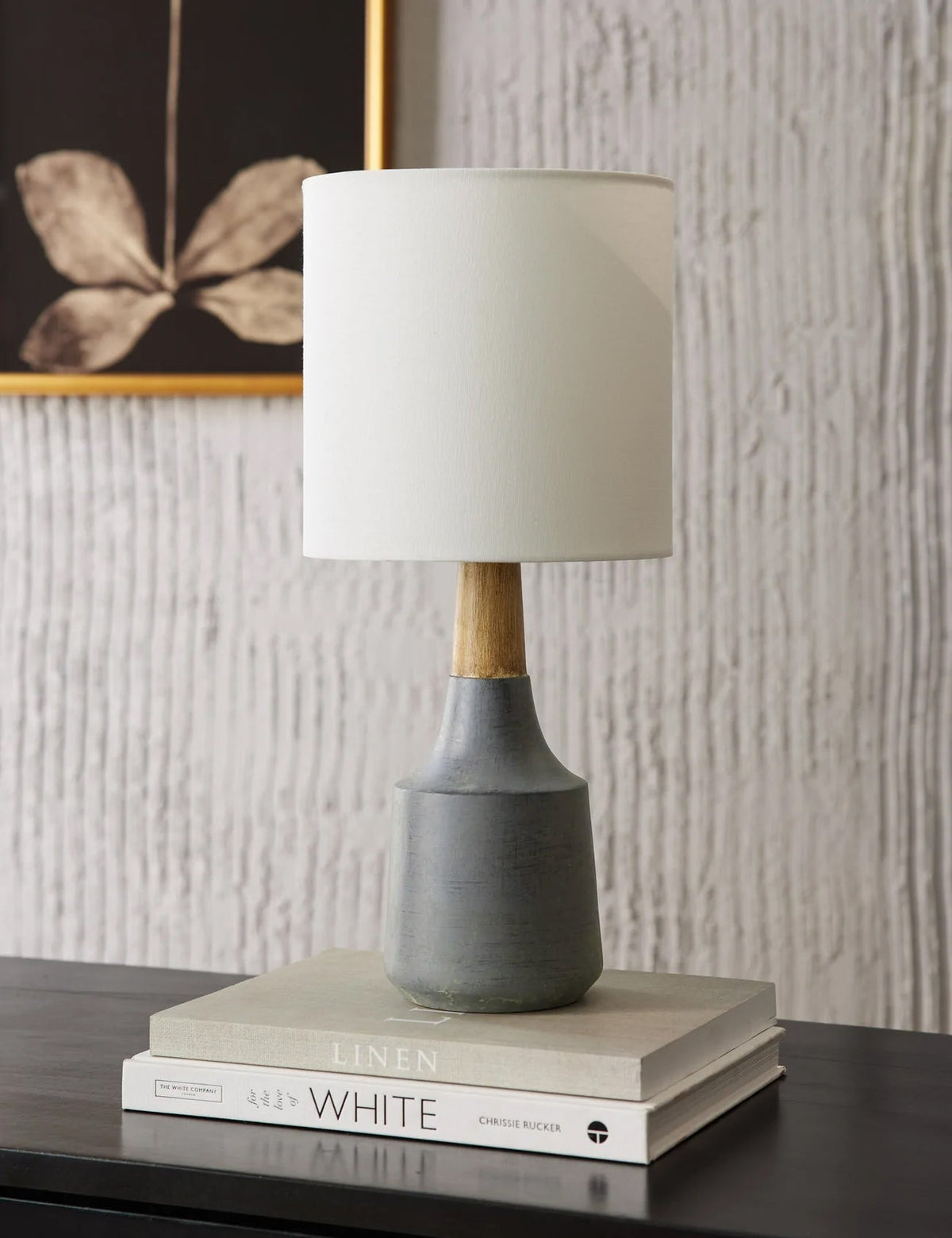 Marcella Table Lamp styled in a room