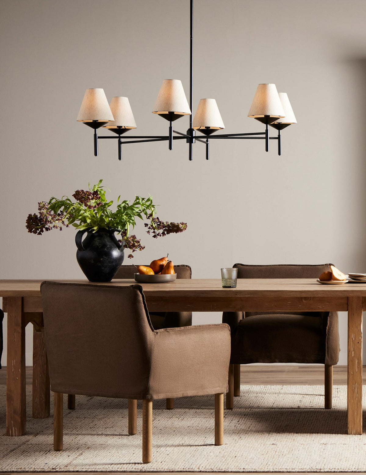 Marisol Chandelier dining room light front view