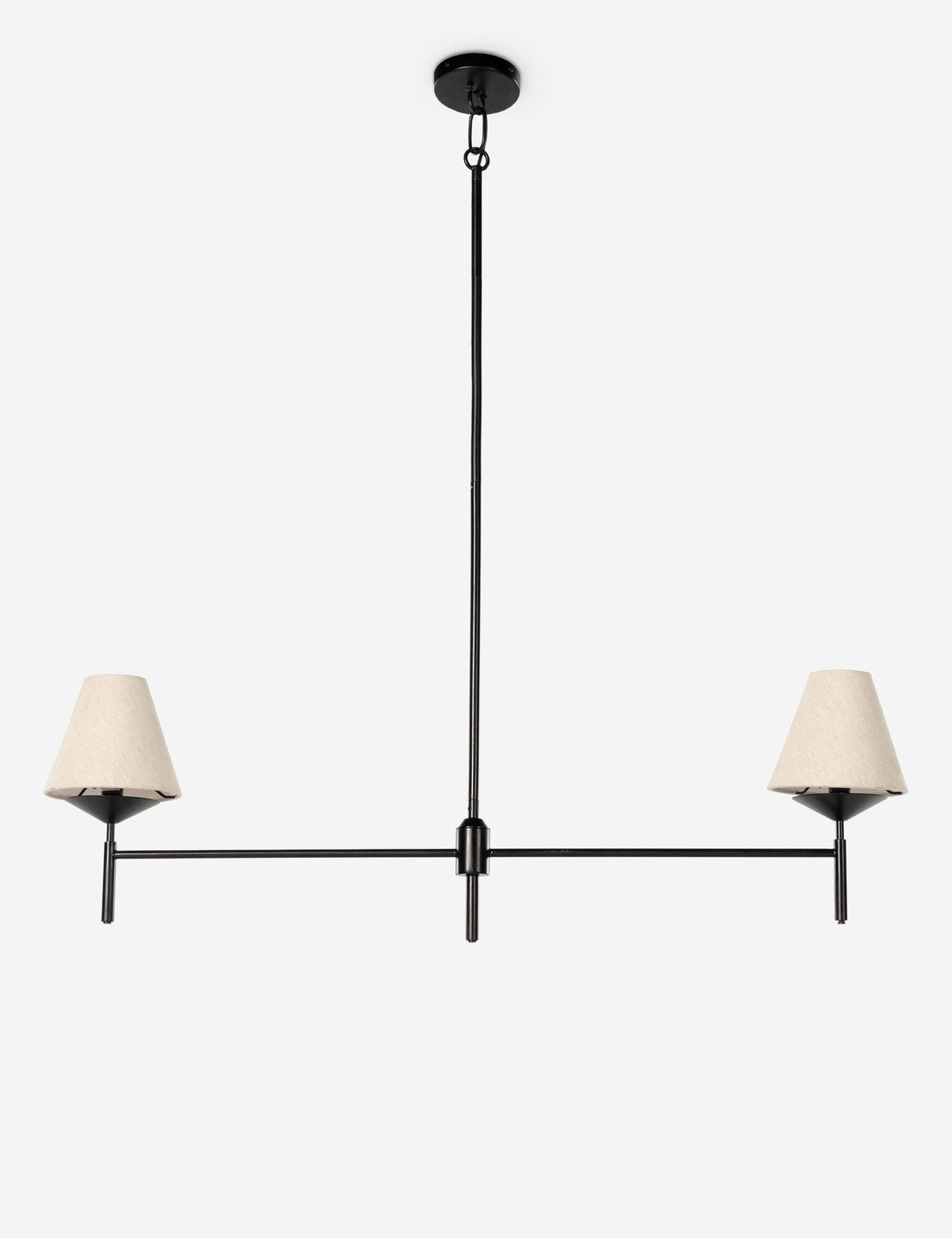 Marisol Linear Chandelier dining room light front view