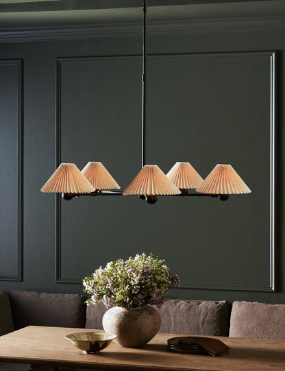 Newell Chandelier dining room light front view