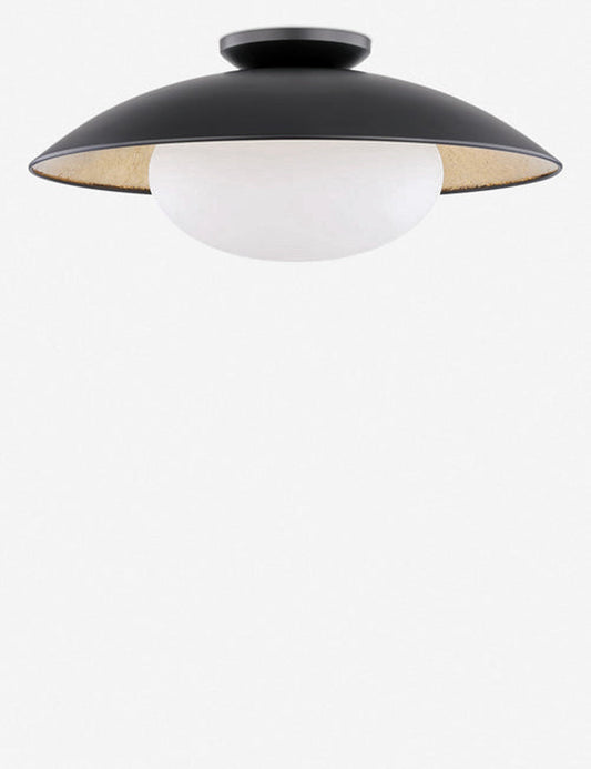 Quinn Semi-Flush Light black finish product view 2