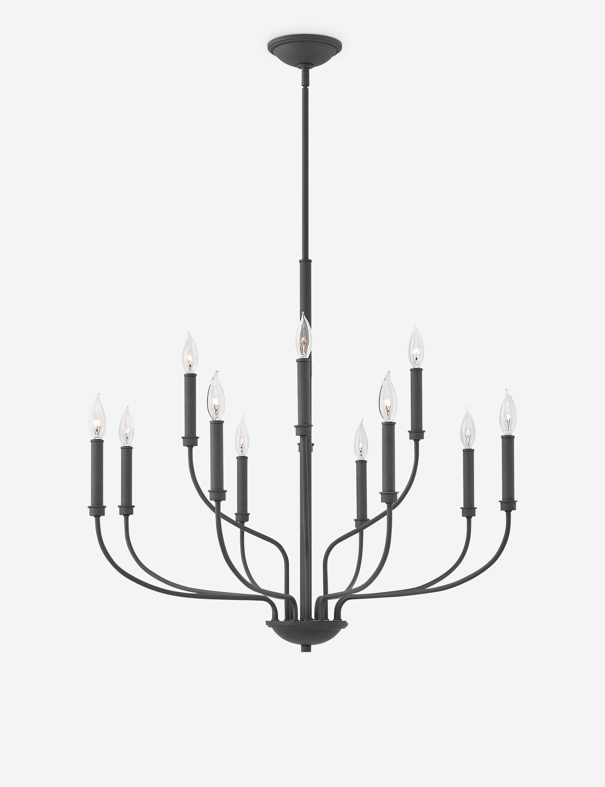 Parsons 2-Tier Chandelier dining room light front view