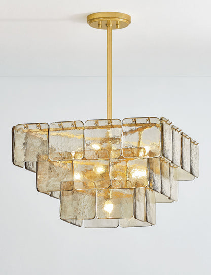 Esmeralda Chandelier dining room light front view