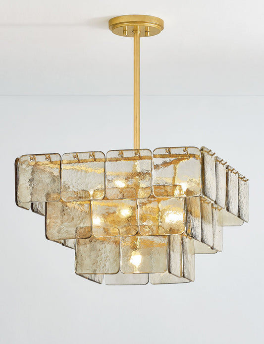 Esmeralda Chandelier dining room light front view