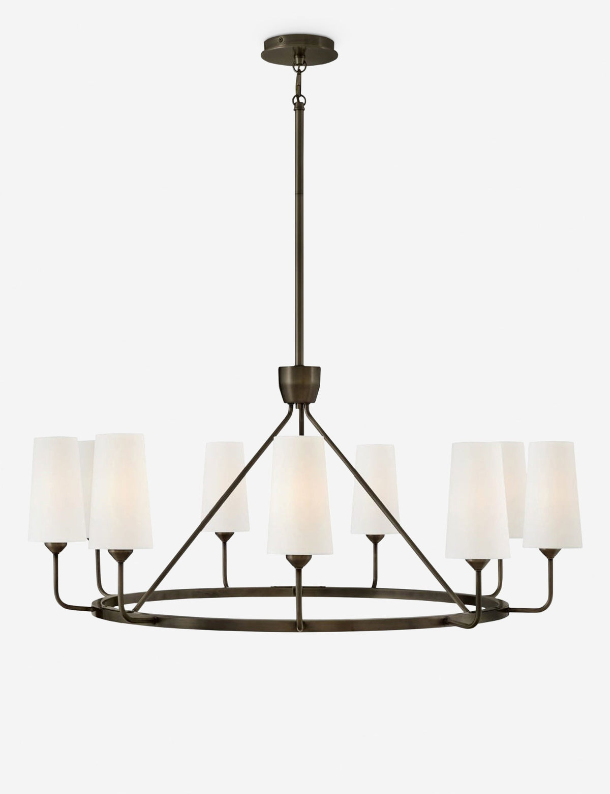 Dabney Chandelier dining room light front view