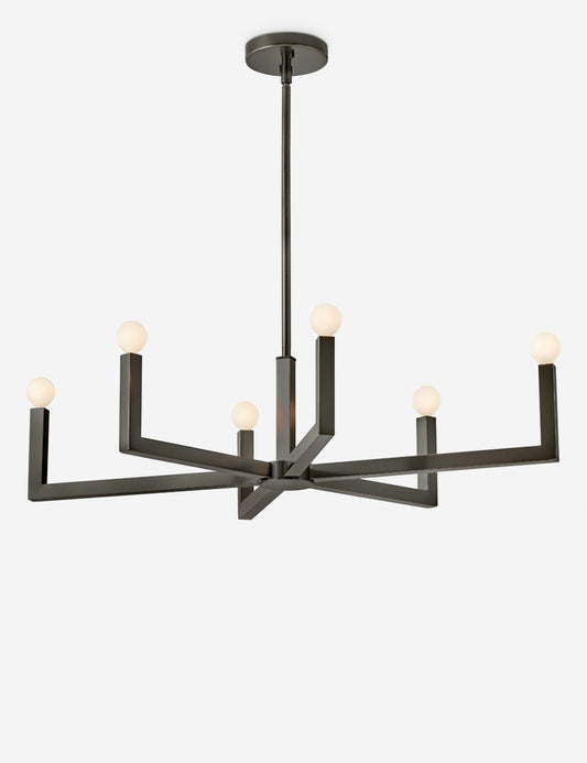 Haruki Linear Chandelier dining room light front view