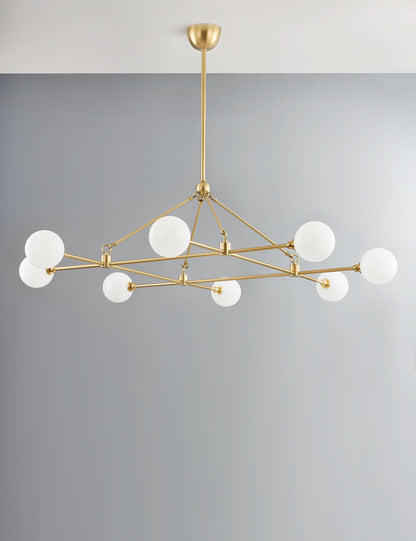 Helia Chandelier dining room light front view