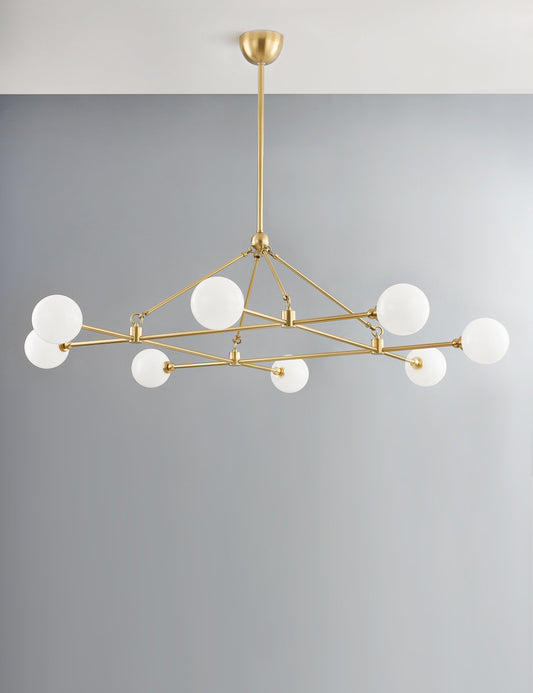 Helia Chandelier dining room light front view