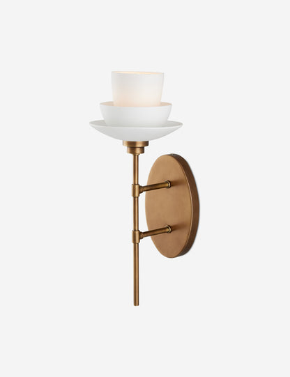 Alouette Sconce bedroom wall light front view