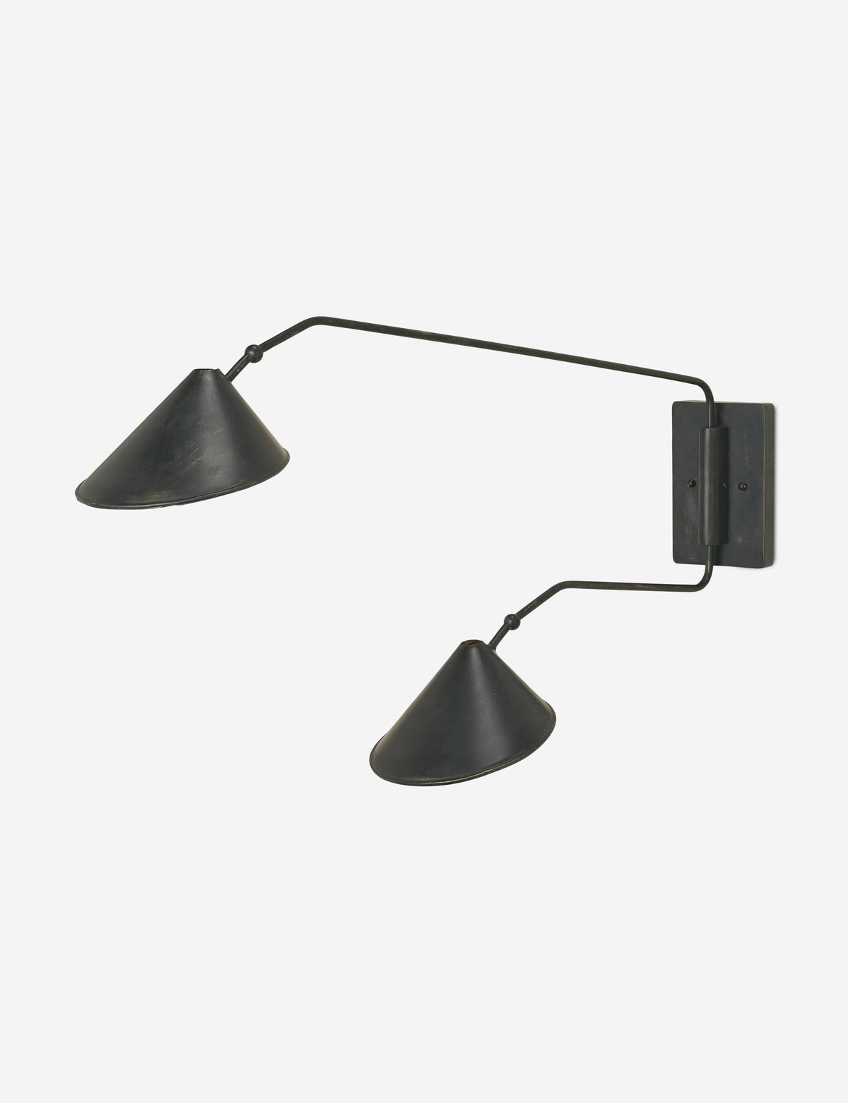 Marca Adjustable Double Sconce bedroom wall light front view