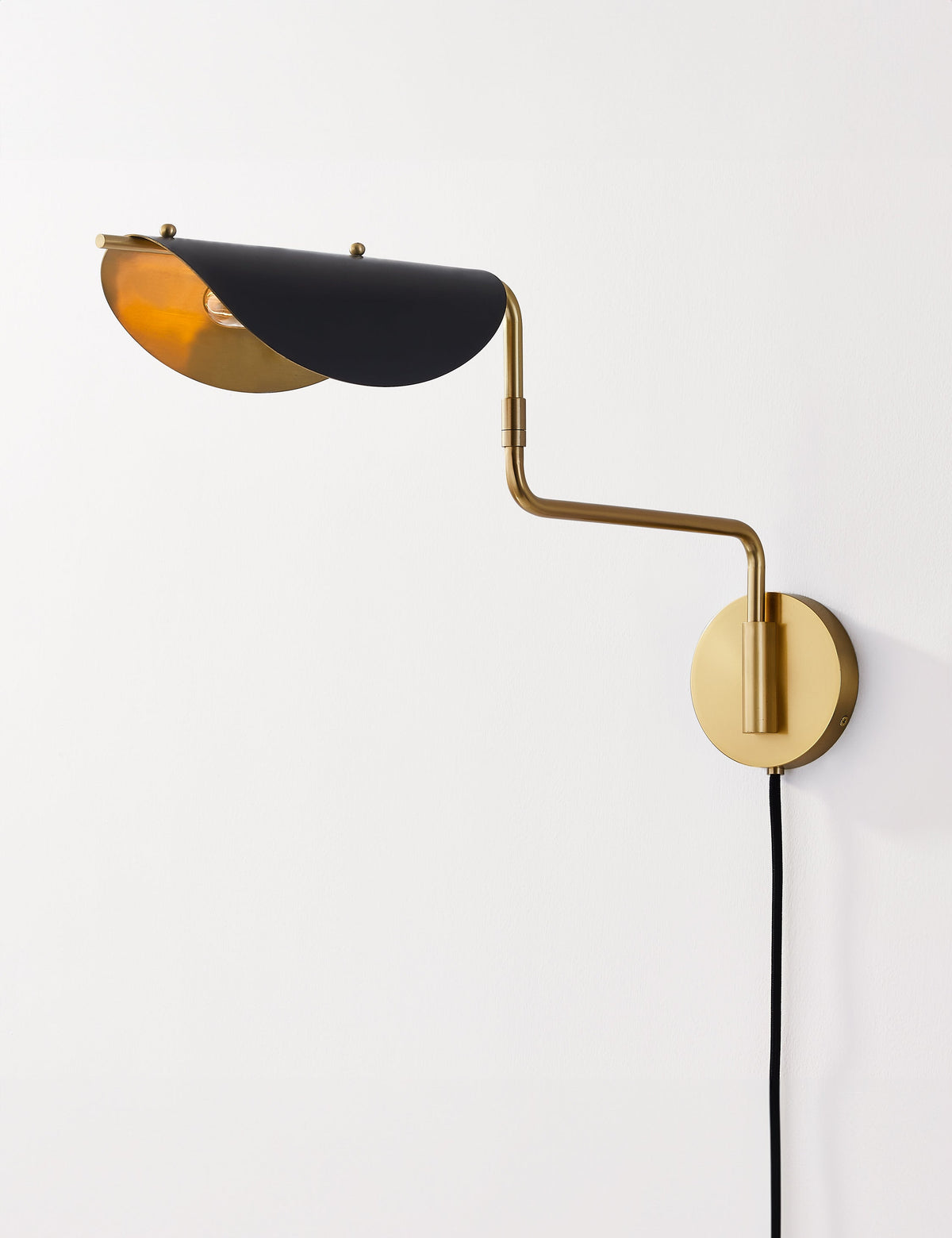 Eugene Plug-In Sconce bedroom wall light front view