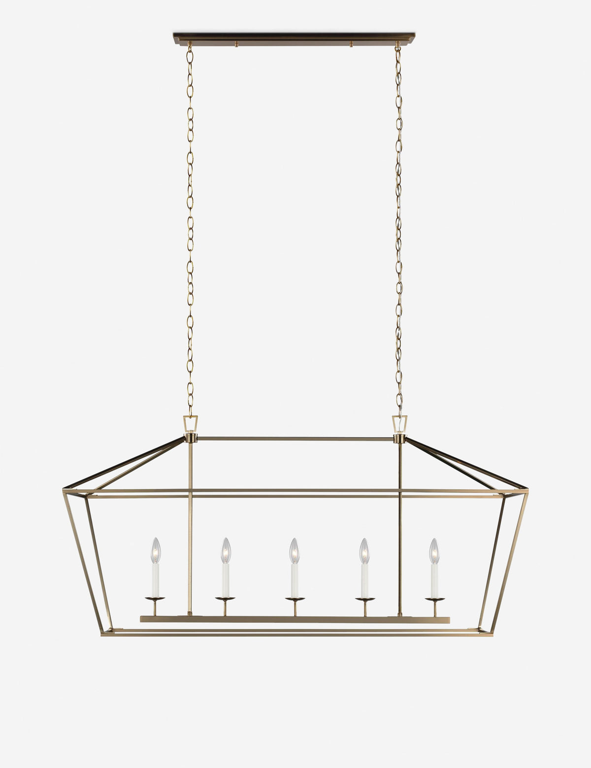 Gala Linear Chandelier dining room light front view