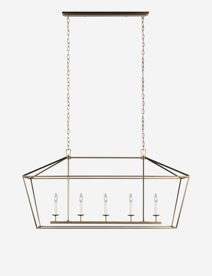 Gala Linear Chandelier dining room light front view