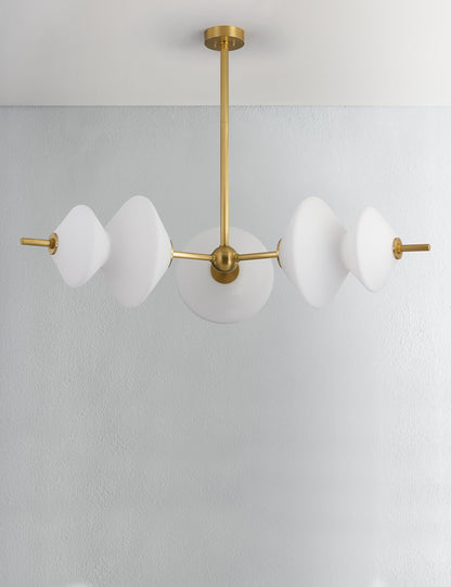 Ayrton Chandelier dining room light front view