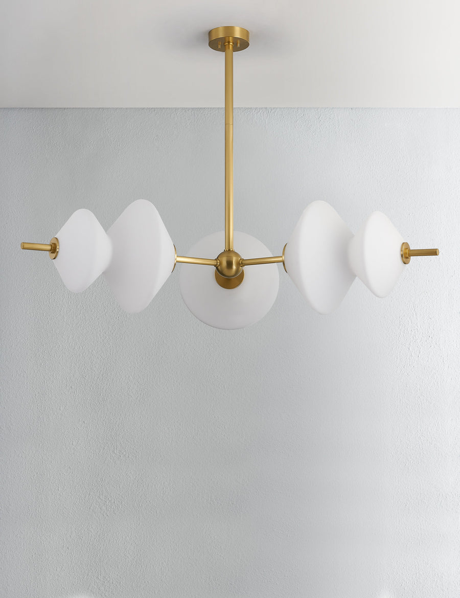 Ayrton Chandelier dining room light front view