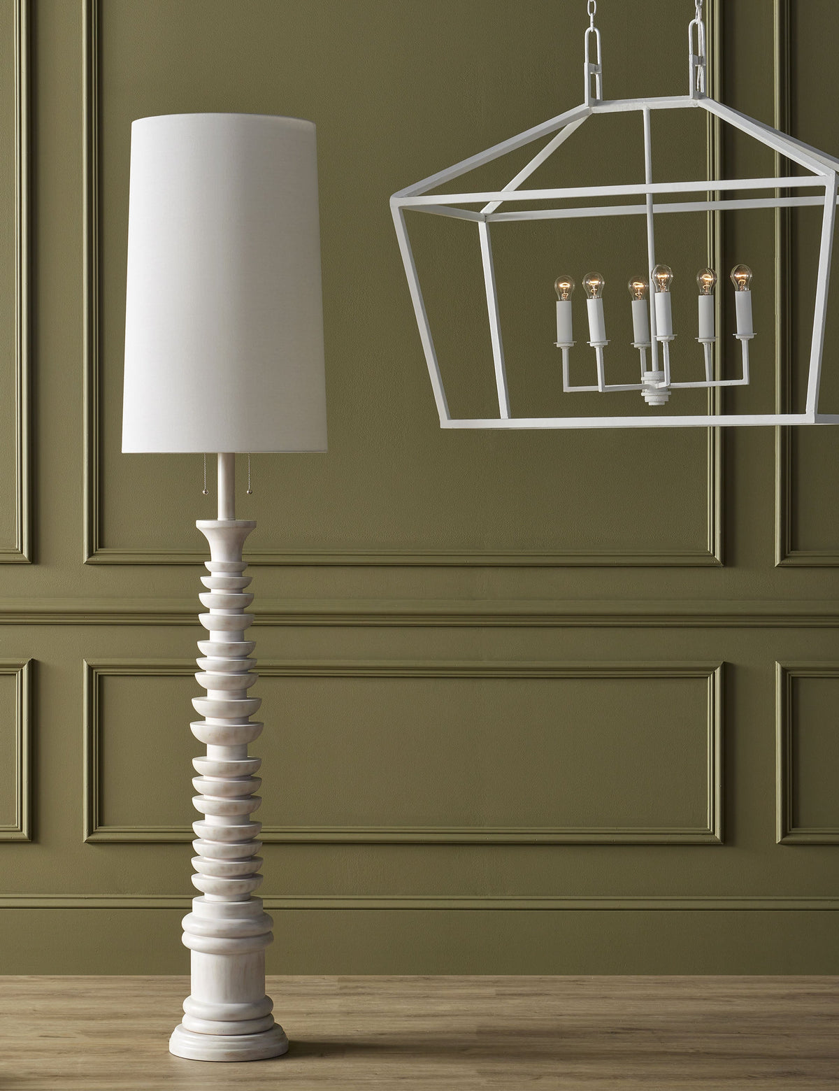 Bankei Floor Lamp living room floor lamp in a styled room