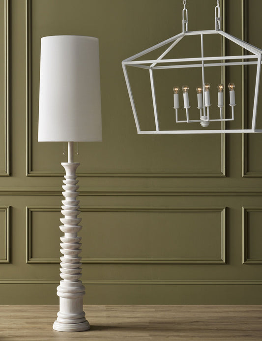 Bankei Floor Lamp living room floor lamp in a styled room