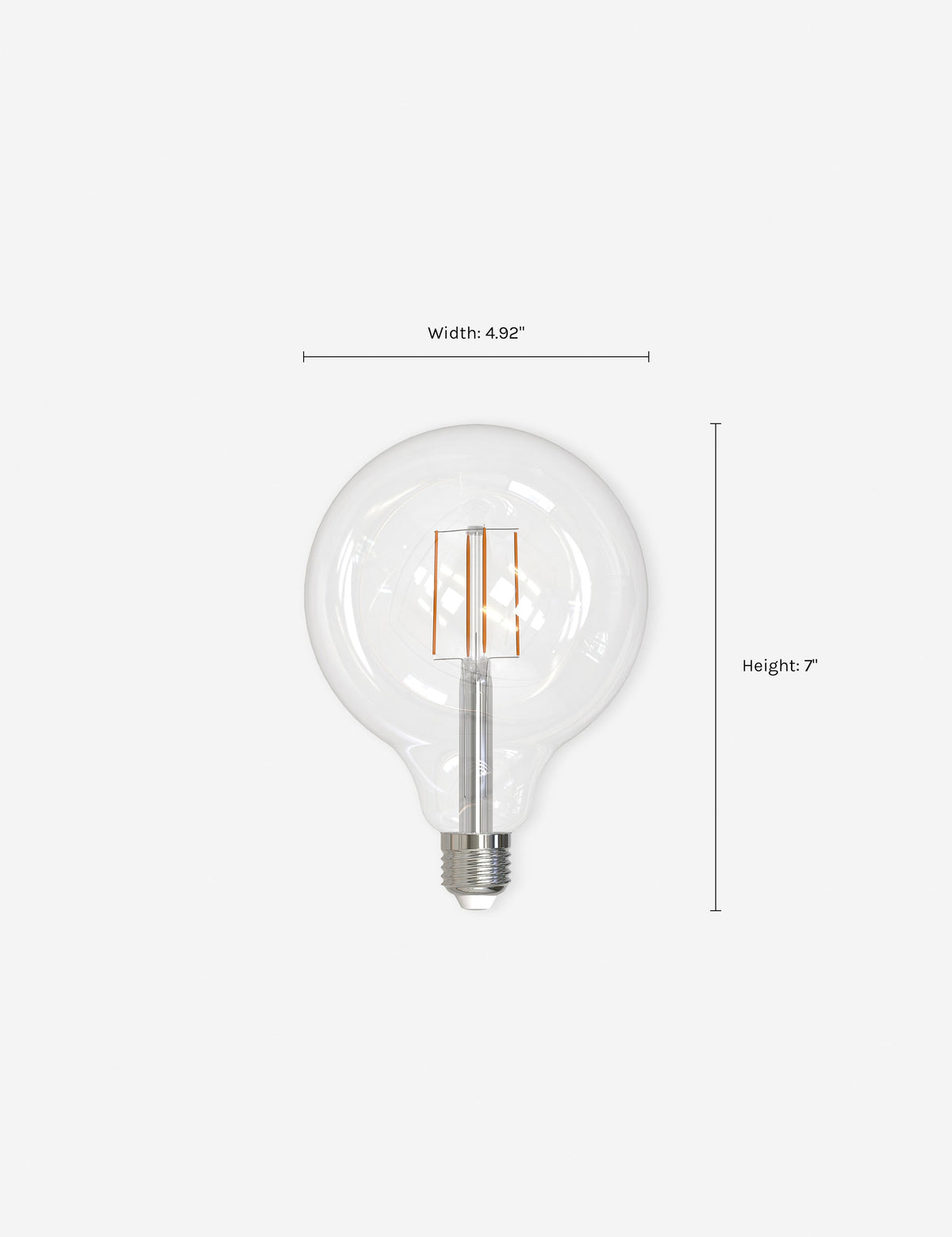 G40 LED Filament Bulb (Set of 2) product view 3