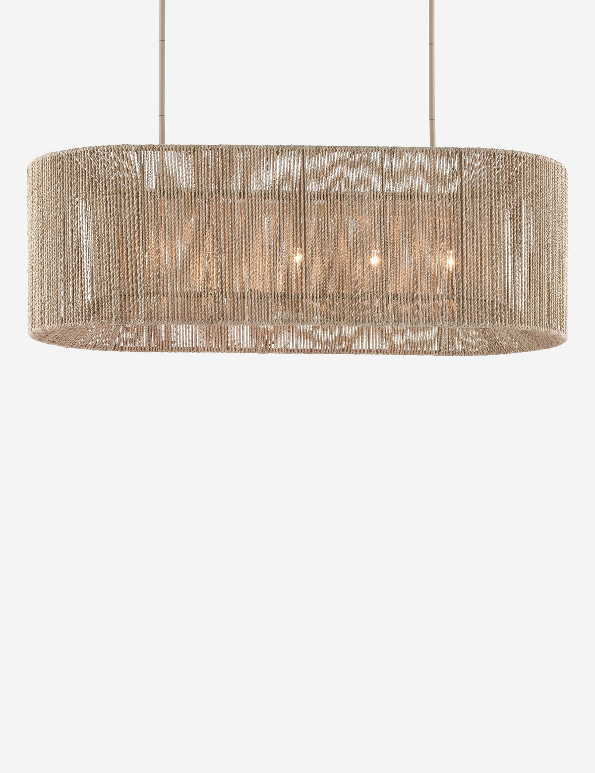 Bartlett Linear Chandelier dining room light front view