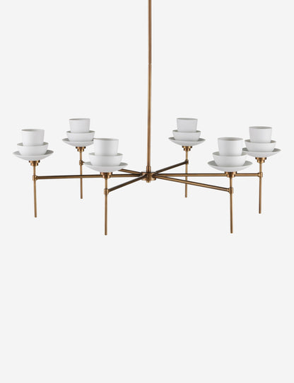 Alouette Chandelier dining room light front view