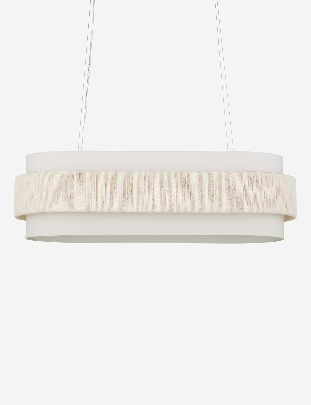 Kiri Oval Chandelier dining room light front view