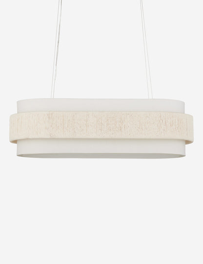 Kiri Oval Chandelier dining room light front view
