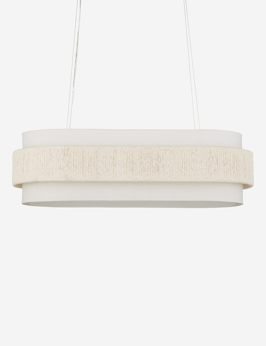 Kiri Oval Chandelier dining room light front view