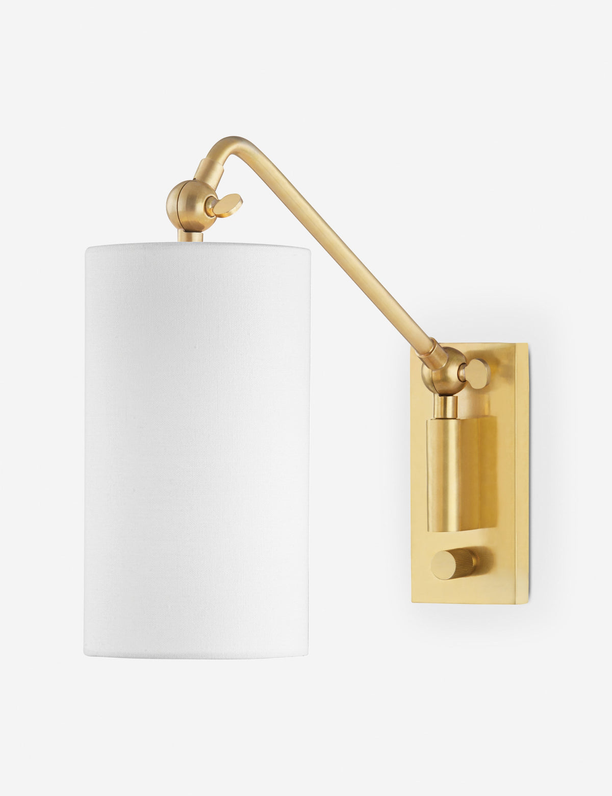 McNally Adjustable Sconce bedroom wall light front view