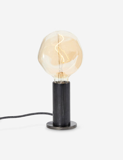Knuckle Table Lamp with Voronoi I oak finish product view 9